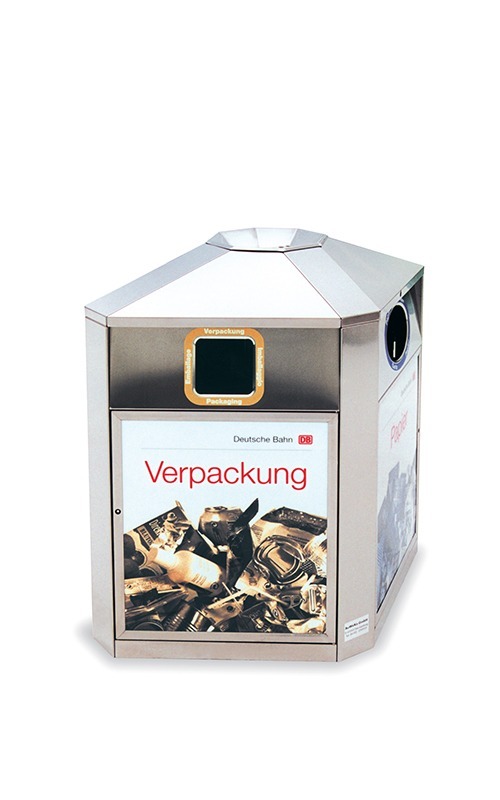 Bild: Original B4 Mülleimer Deutsche Bahn